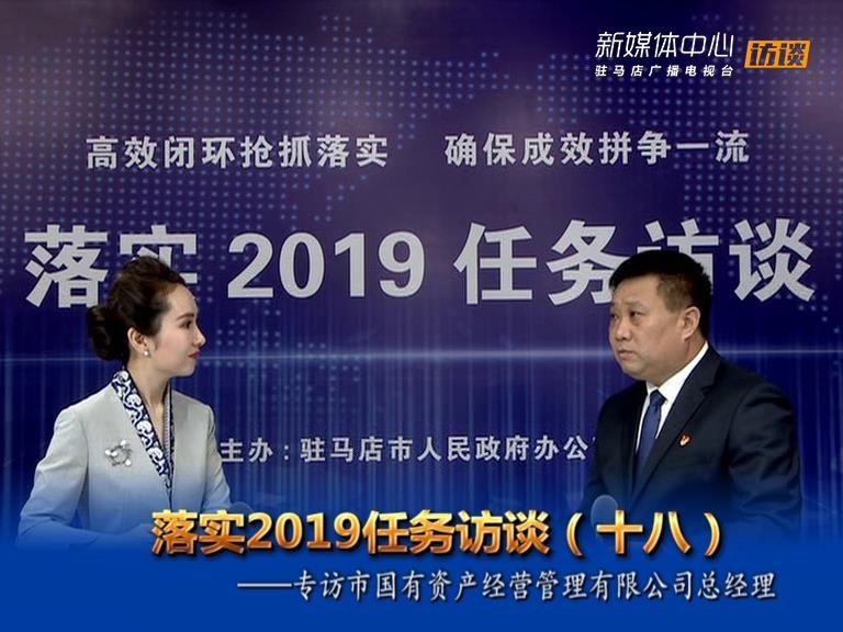 落实2019任务访谈--市国有资产经营管理有限公司总经理姚红卫