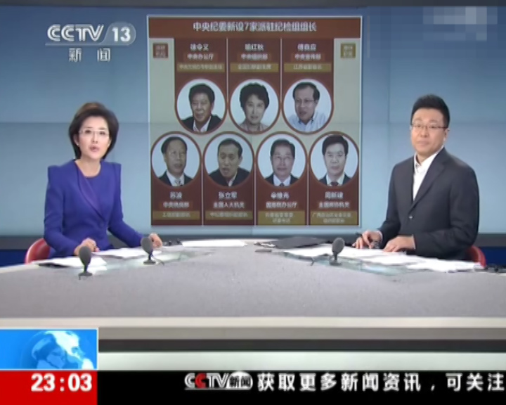 中央纪委新设7家派驻纪检组组长就位